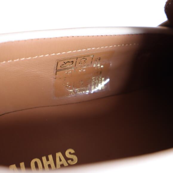 ALOHAS Trailblazer Ivory Leather Platform Lug Loafers Women\'s 36/US 6